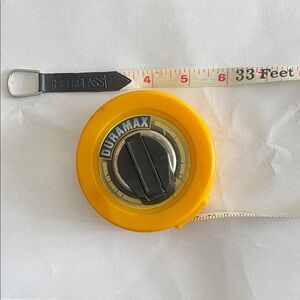 Duramax Fiberglass Soft Measuring Tape Retractable 33ft 10m